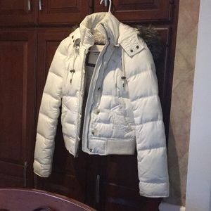 Abercrombie white coat